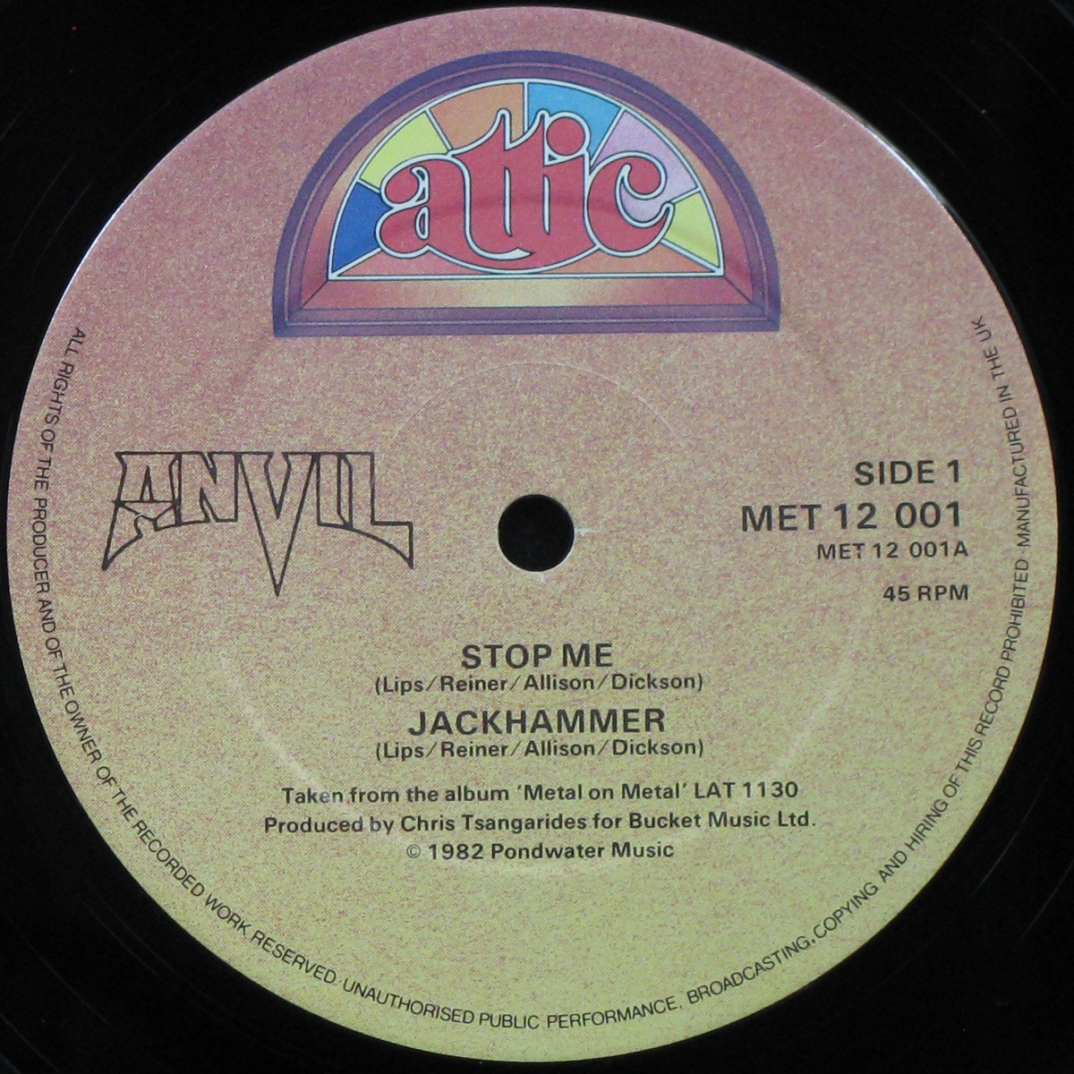 LP Anvil — Stop Me / Tease Me Please Me (EP) фото 2