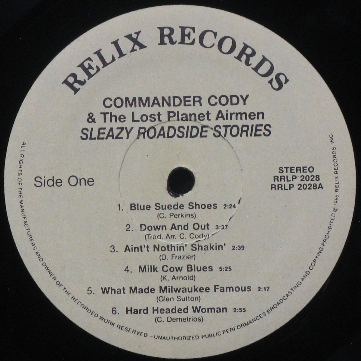 LP Commander Cody And His Lost Planet Airmen — Sleazy Roadside Stories фото 3