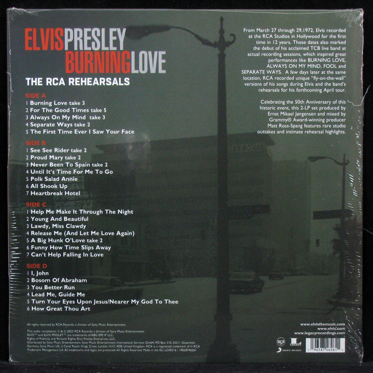 LP Elvis Presley — Burning Love (The RCA Rehearsals) (2LP) фото 2