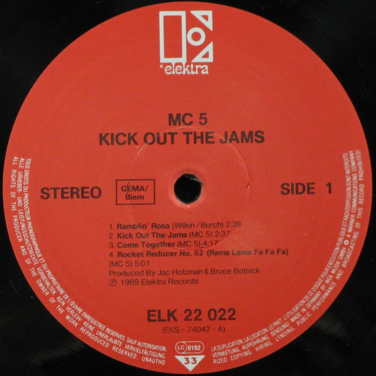 LP MC 5 — Kick Out The Jams фото 3