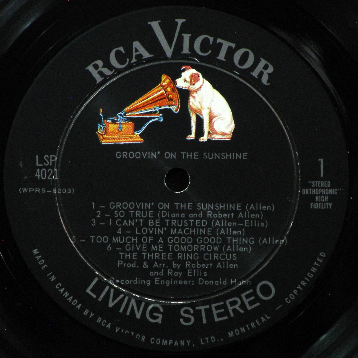 LP Three Ring Circus — Groovin' On The Sunshine фото 3