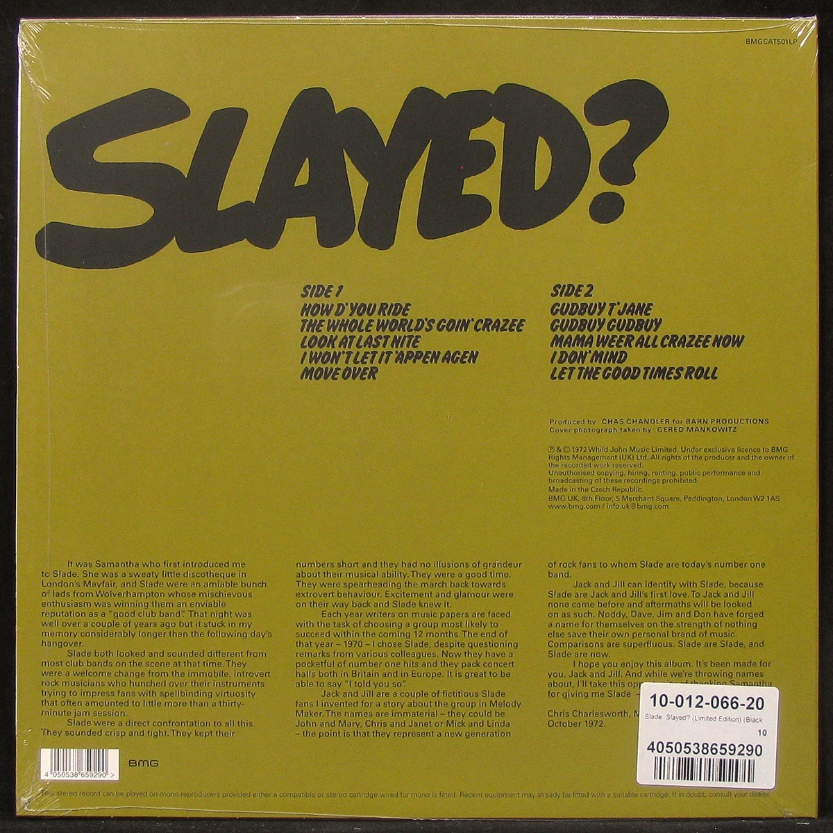 LP Slade — Slayed? (coloured vinyl) фото 2