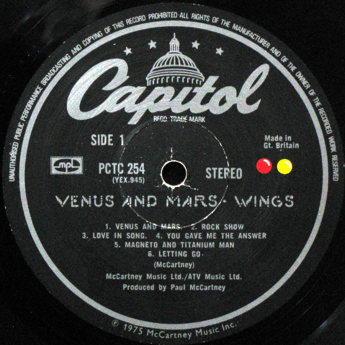 LP Wings — Venus And Mars  фото 3