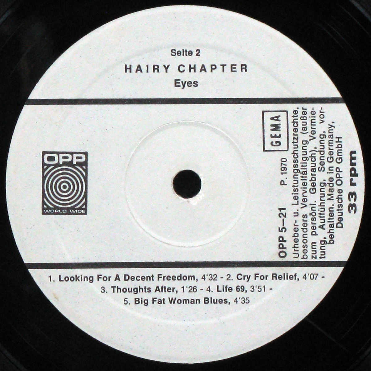 LP Hairy Chapter — Eyes фото 4