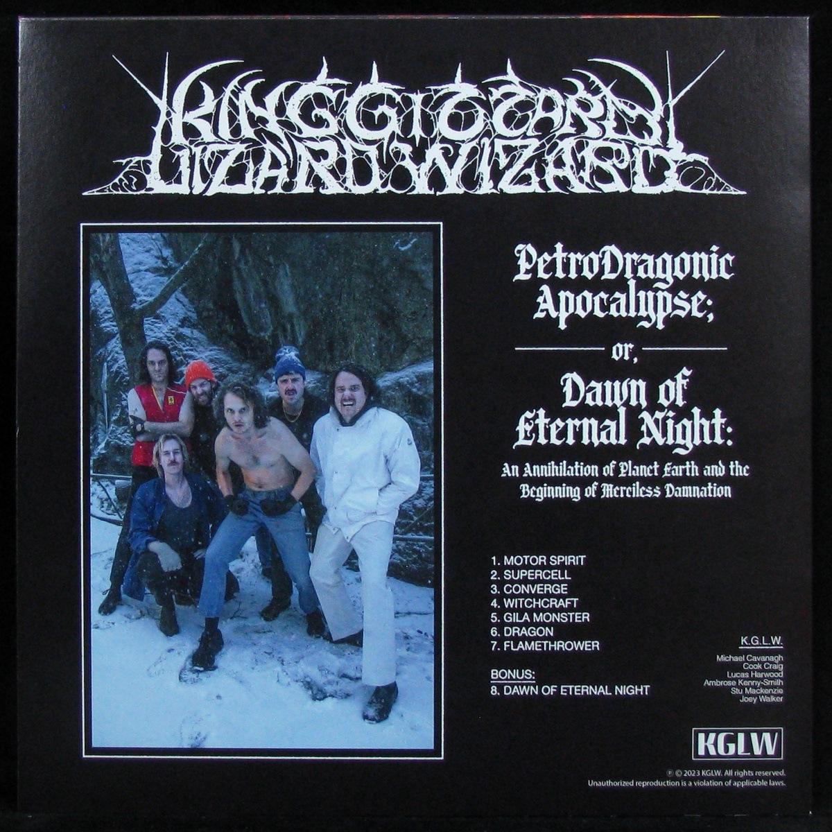 LP King Gizzard And The Lizard Wizard — Petrodragonic Apocalypse; Or, Dawn Of Eternal Night: An Annihilation Of Planet Earth And The Beginning Of Merciless Damnation (2LP) фото 4
