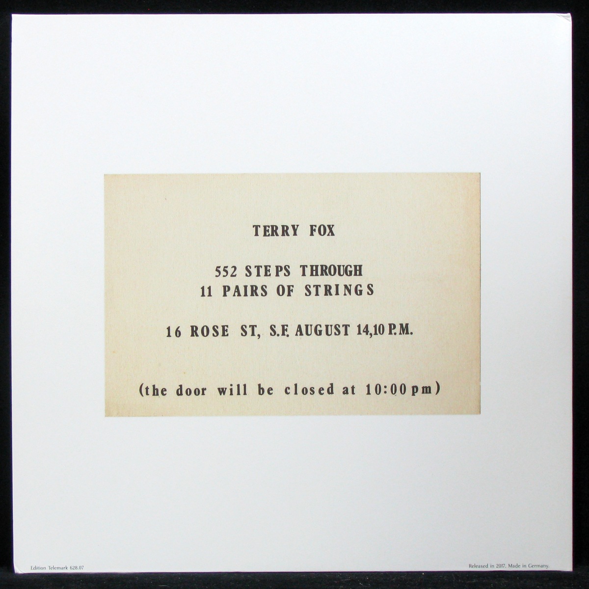 LP Terry Fox — 552 Steps Through 11 Pairs of Strings (2LP) фото 2