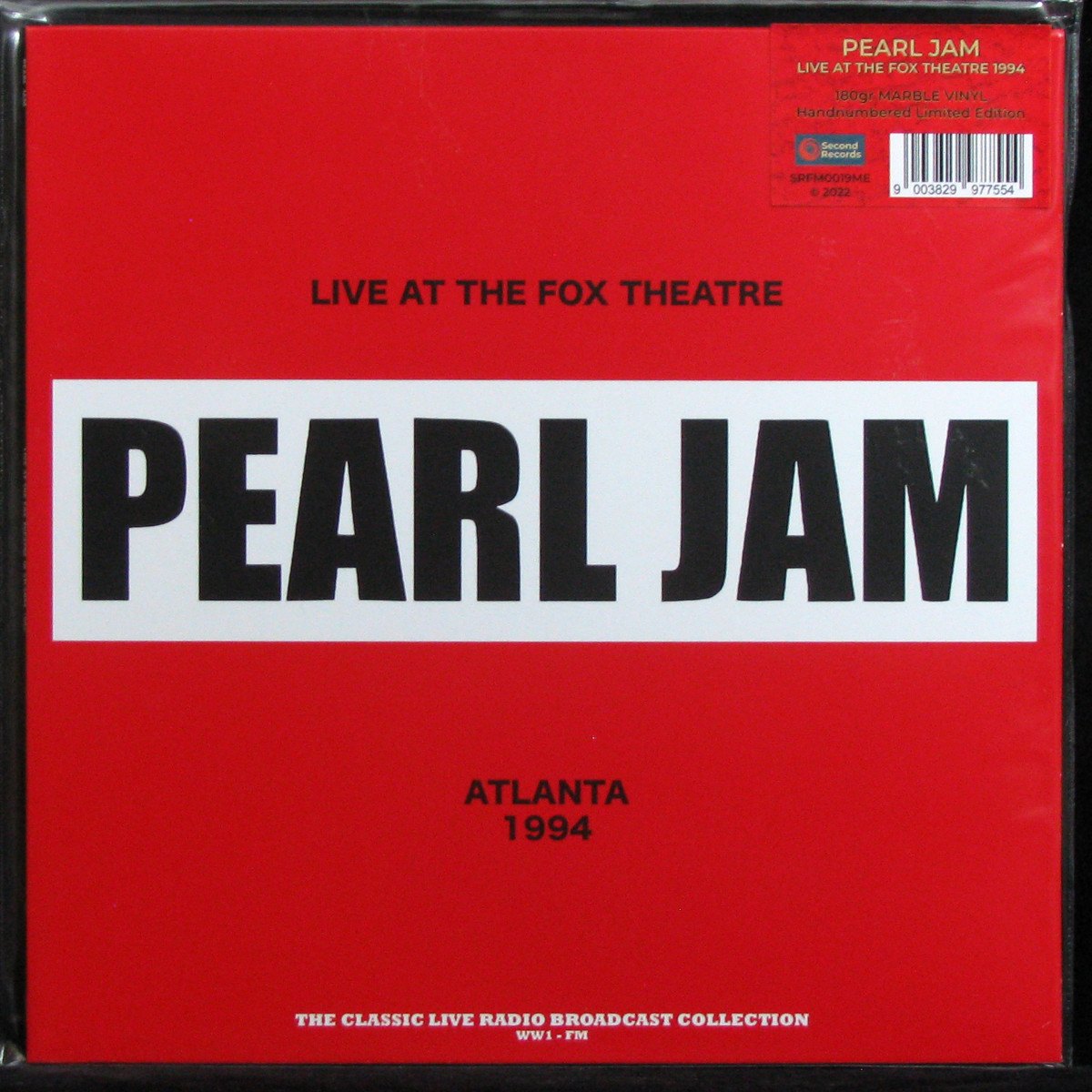 LP Pearl Jam — Live At The Fox Theatre (Atlanta 1994) (coloured vinyl) фото