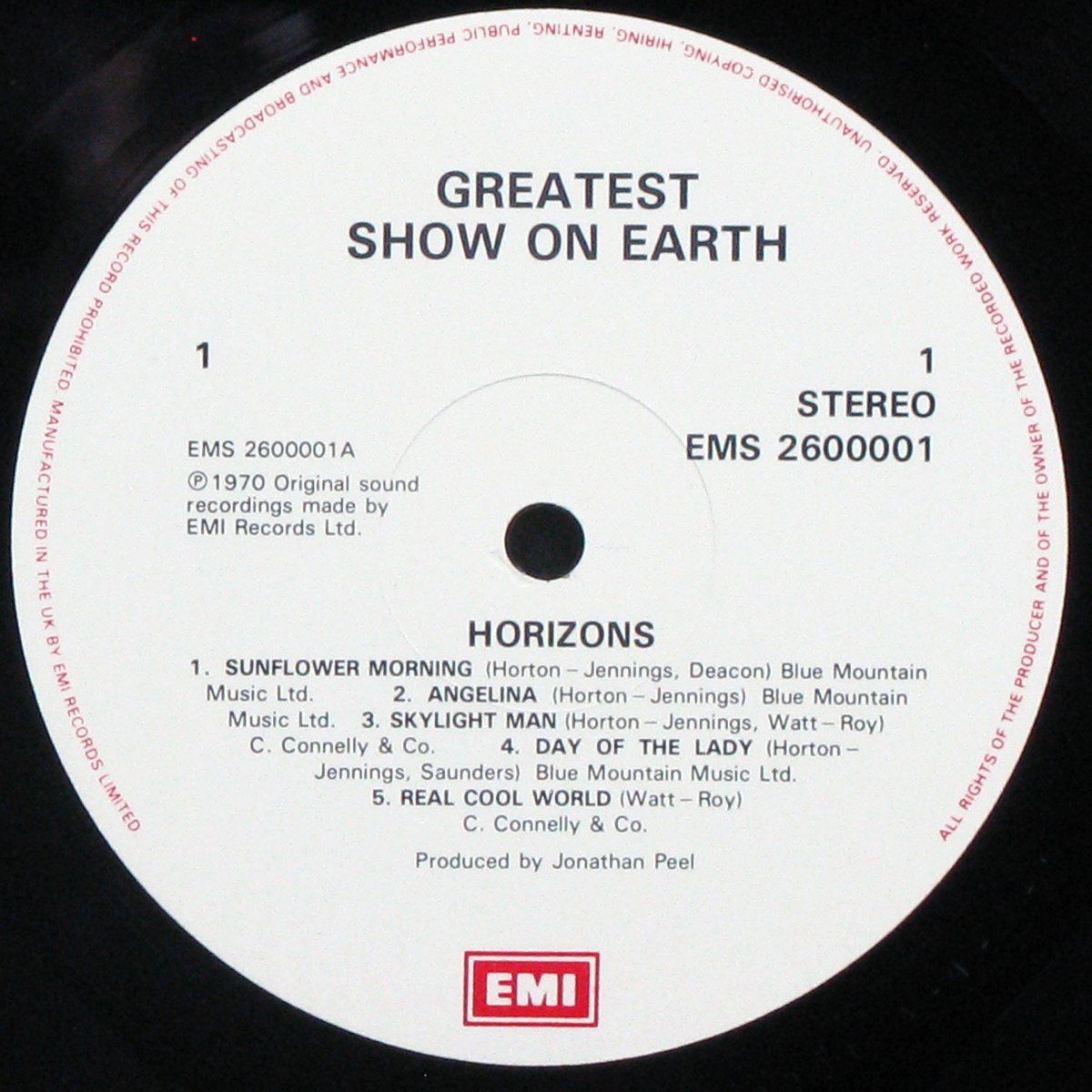 LP Greatest Show On Earth — Horizons фото 3