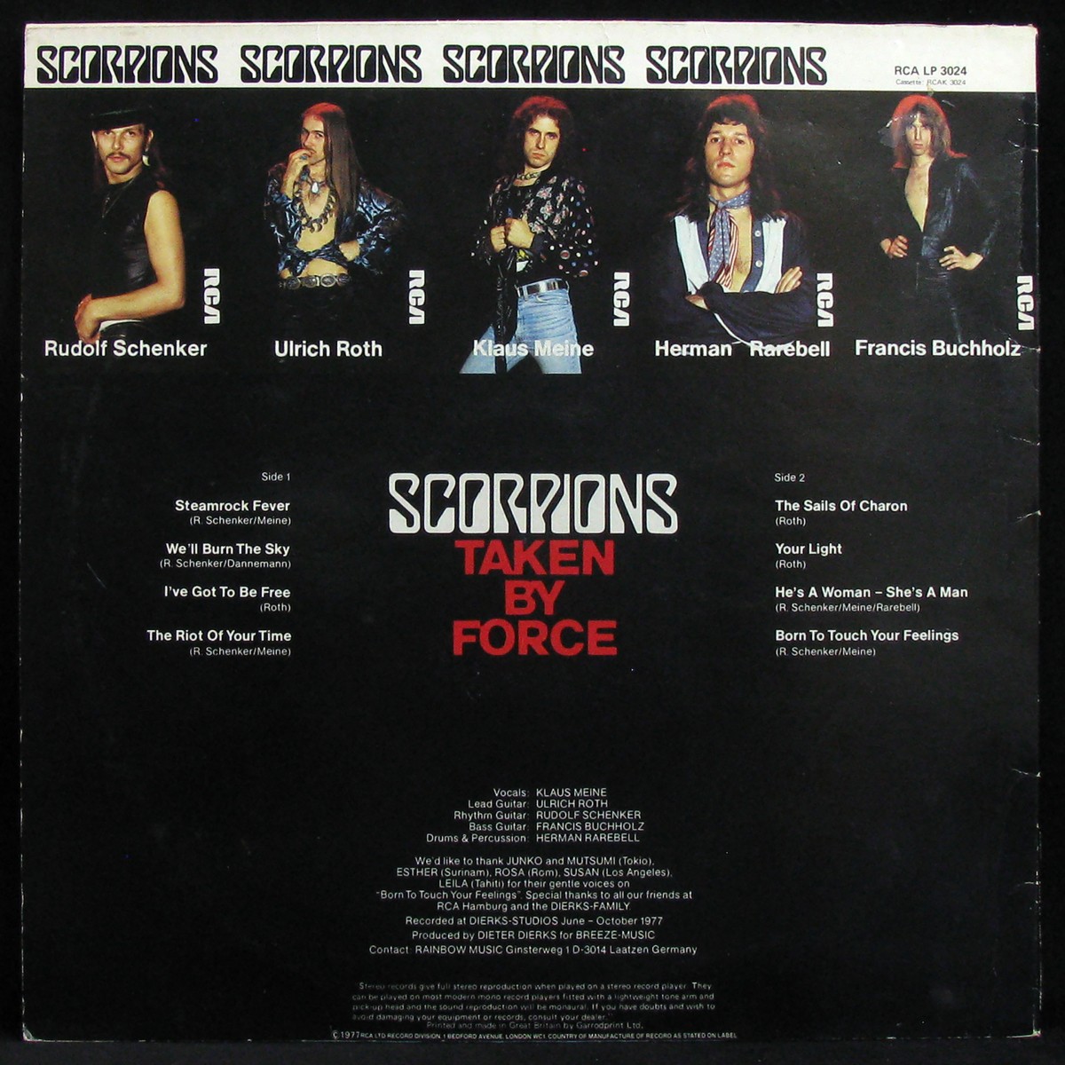 LP Scorpions — Taken By Force фото 2