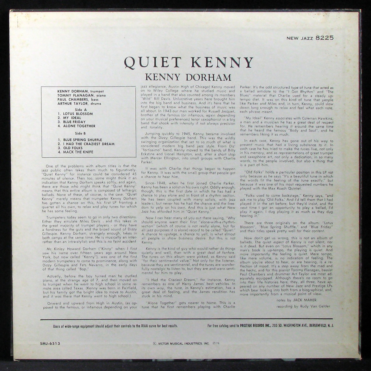 LP Kenny Dorham — Quiet Kenny фото 2