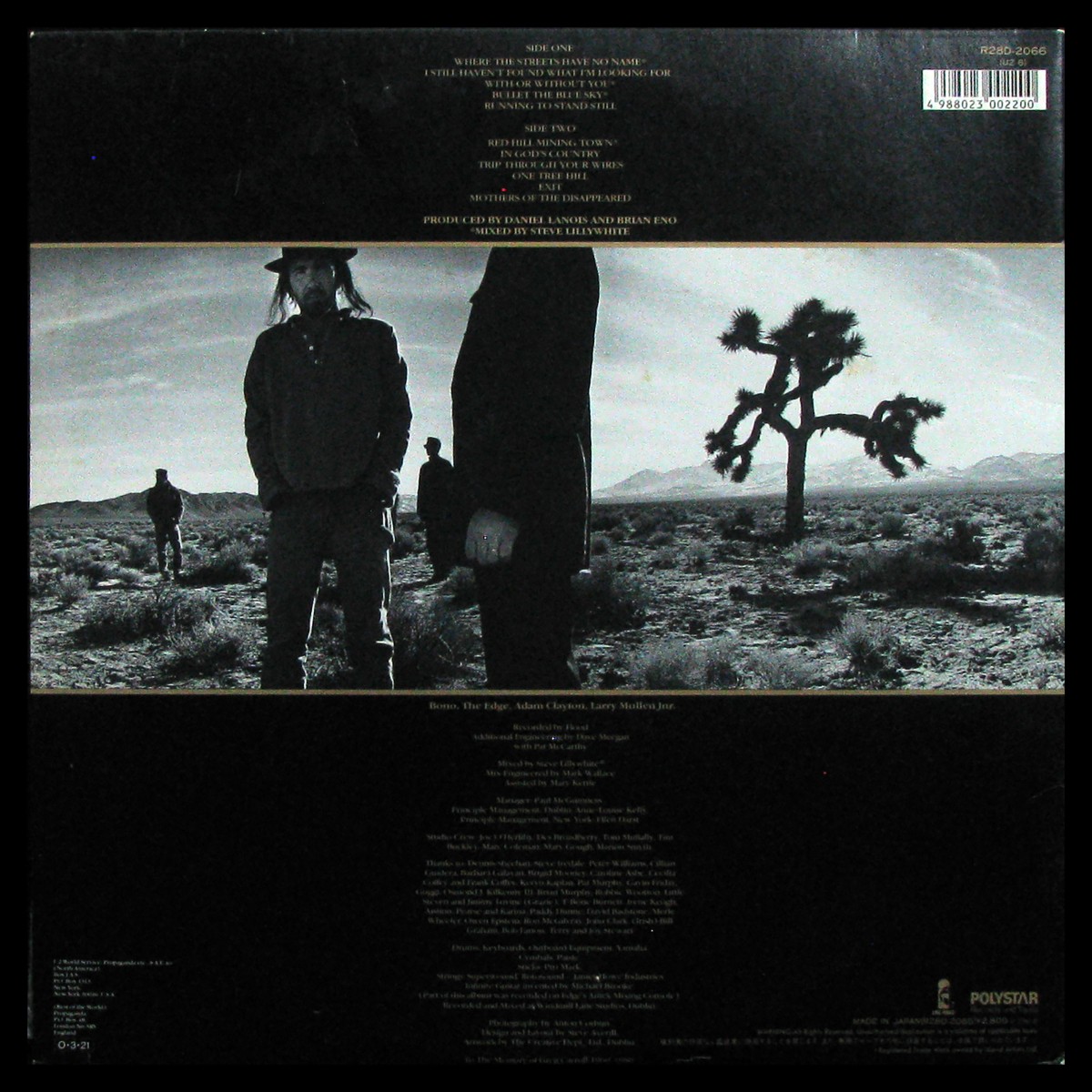 LP U2 — Joshua Tree фото 2