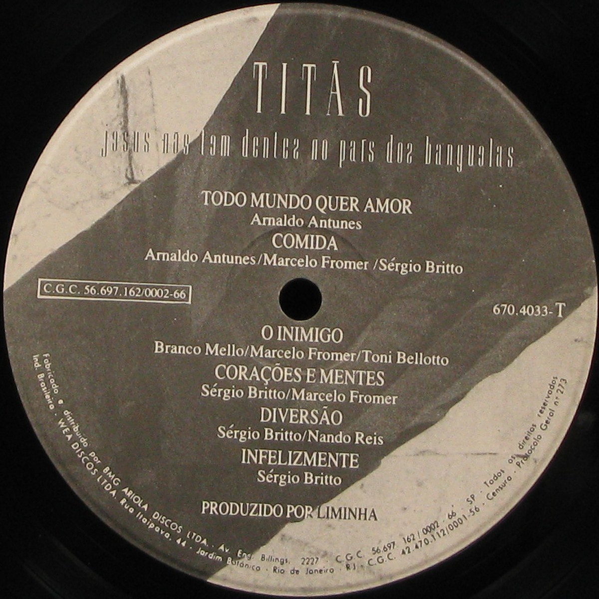 LP Titas — Jesus Nao Tem Dentes No País Dos Banguelas фото 2