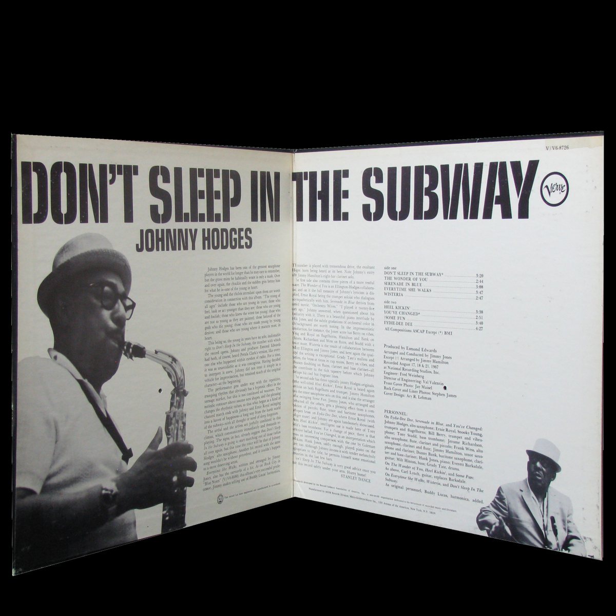 LP Johnny Hodges — Don't Sleep In The Subway фото 3