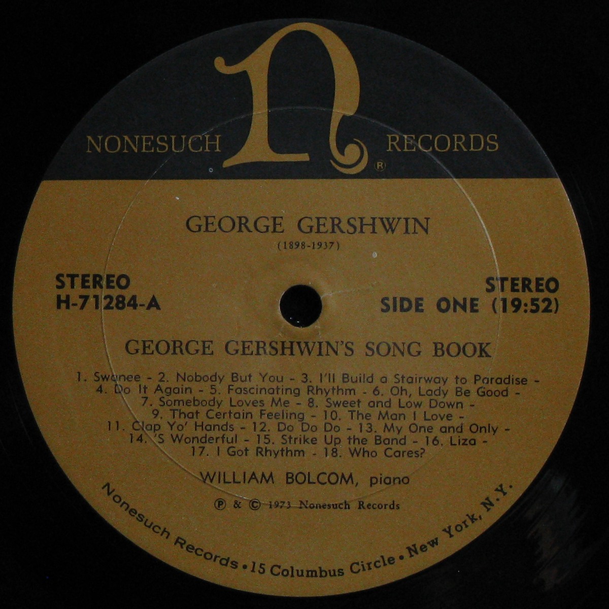 LP George Gershwin / William Bolcom — Piano Music By George Gershwin фото 2