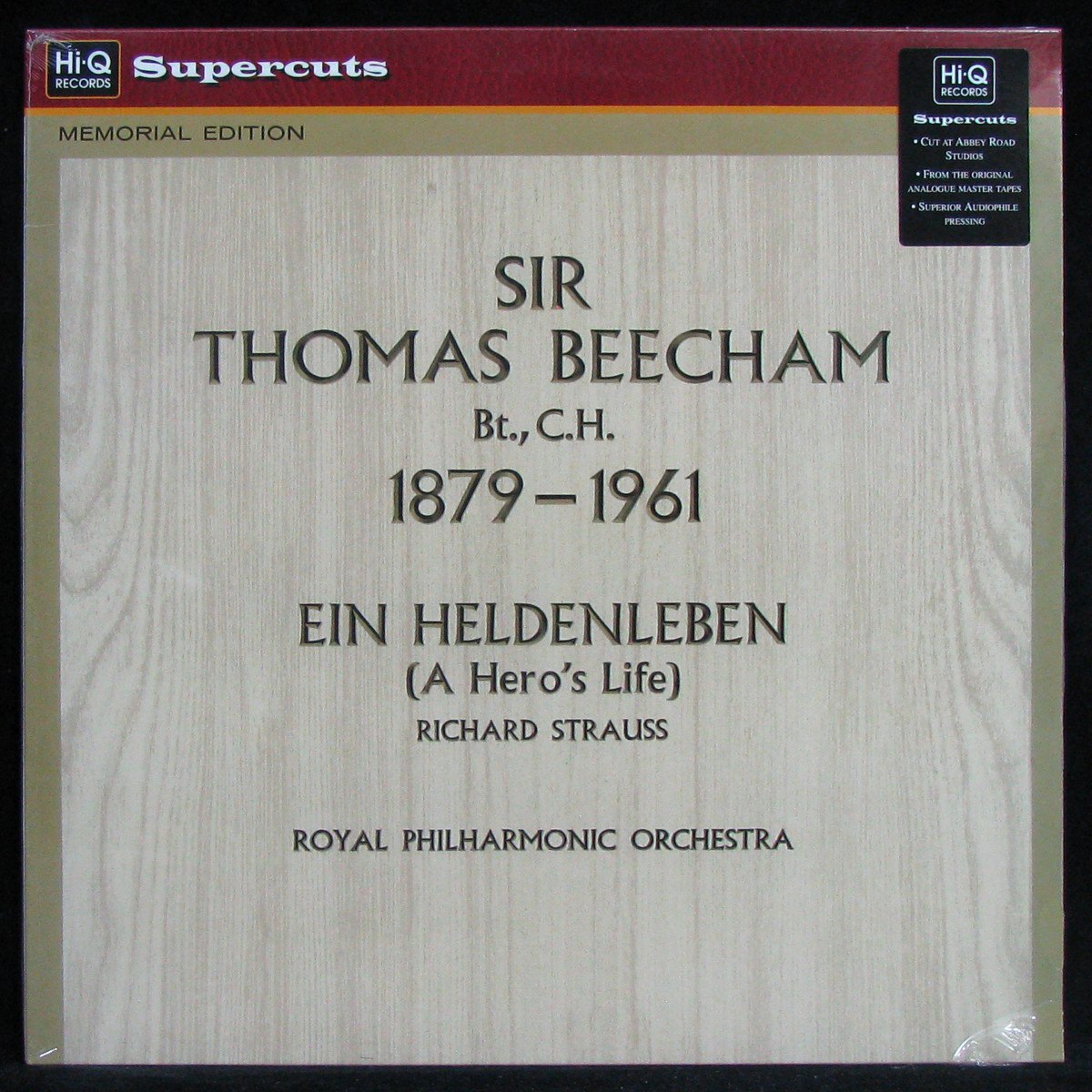 LP Sir Thomas Beecham / Royal Philharmonic Orchestra — Strauss: Ein Heldenleben (A Hero's Life) фото