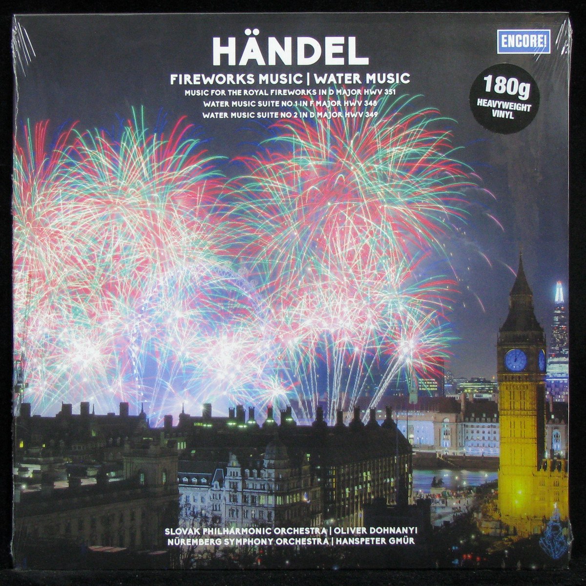 LP V/A — Handel: Fireworks Music / Water Music фото