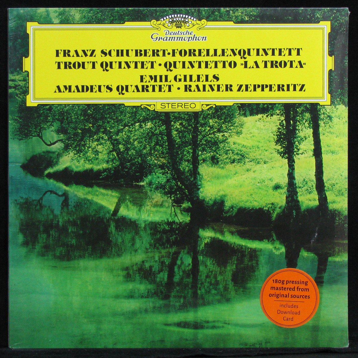 LP Emil Gilels / Amadeus-Quartett / Rainer Zepperitz — Schubert: Forellenquintett / Trout Quintet / La Trota фото