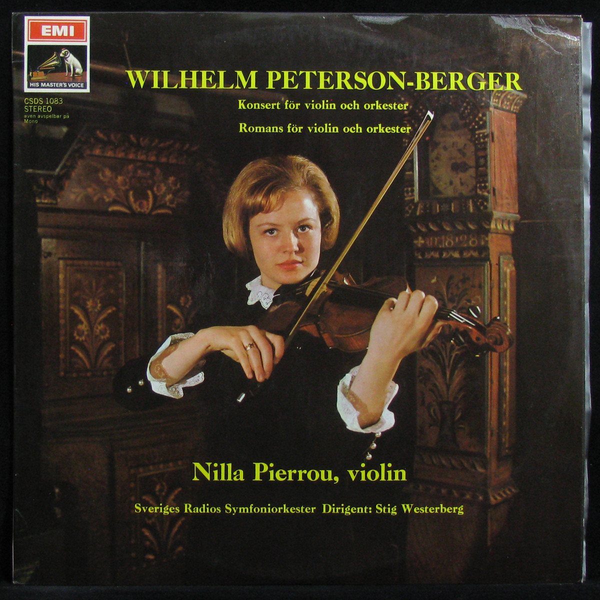 LP Nilla Pierrou / Stig Westerberg — Peterson-Berger: Konsert / Romans For Violin Och Orkester фото