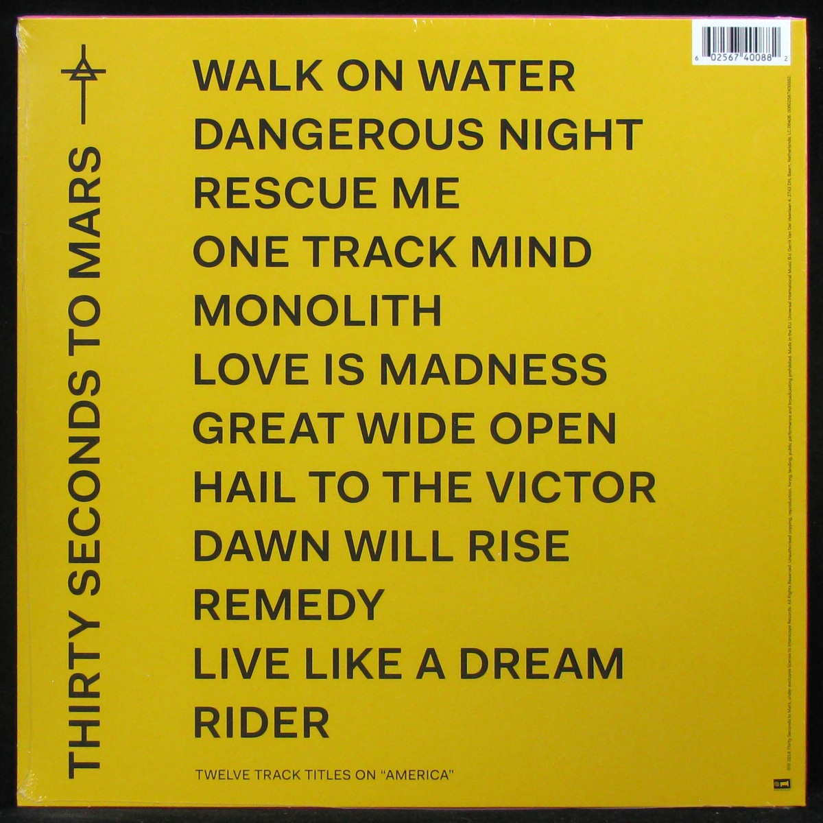 LP Thirty Seconds To Mars — America (coloured vinyl) фото 2