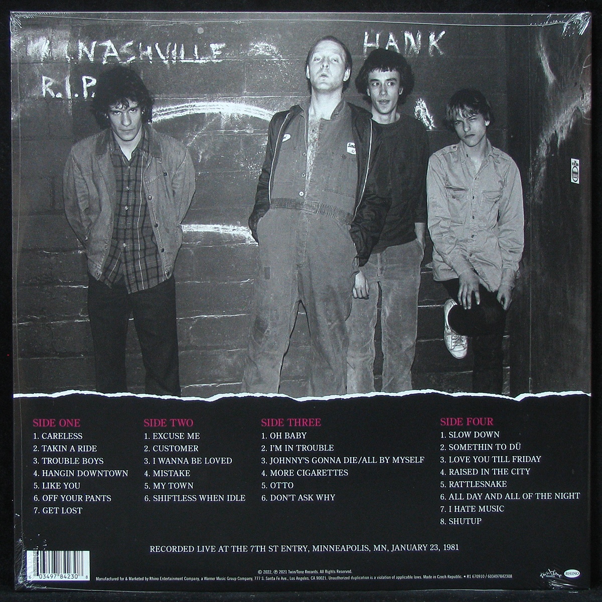 LP Replacements — Unsuitable For Airplay - The Lost KFAI Concert (2LP) фото 2