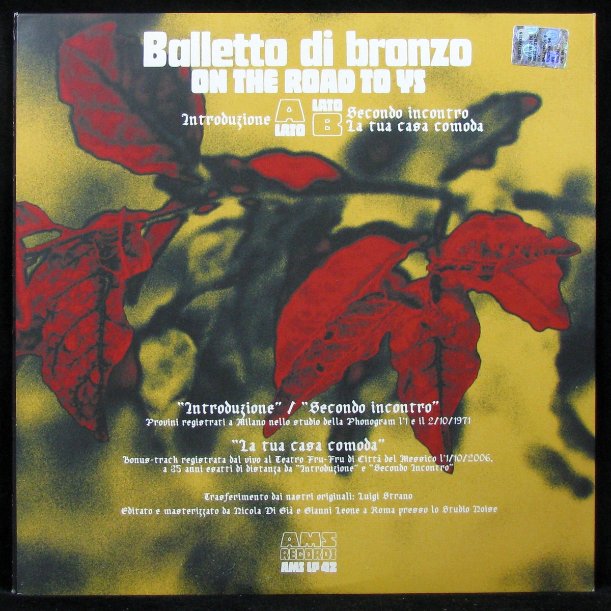 LP Il Balletto Di Bronzo — On The Road To Ys фото 2