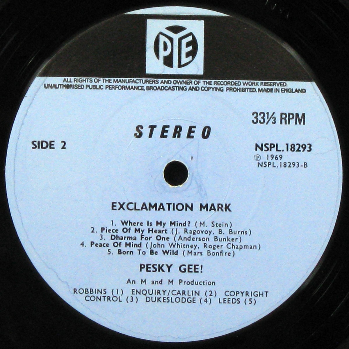 LP Pesky Gee — Exclamation Mark фото 4