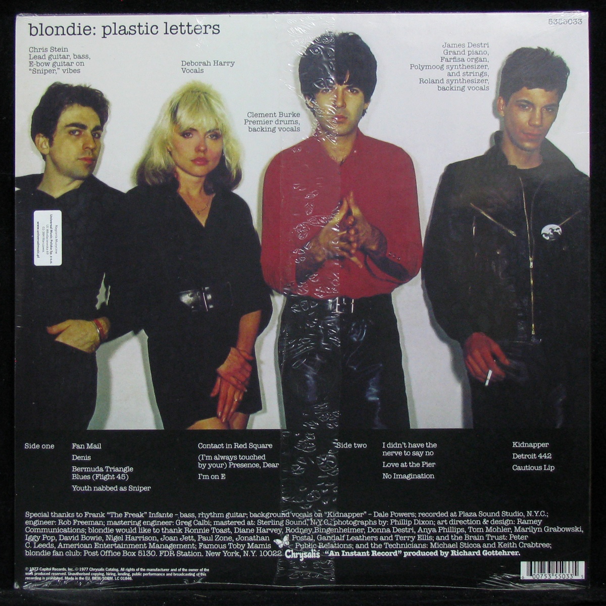 LP Blondie — Plastic Letters фото 2