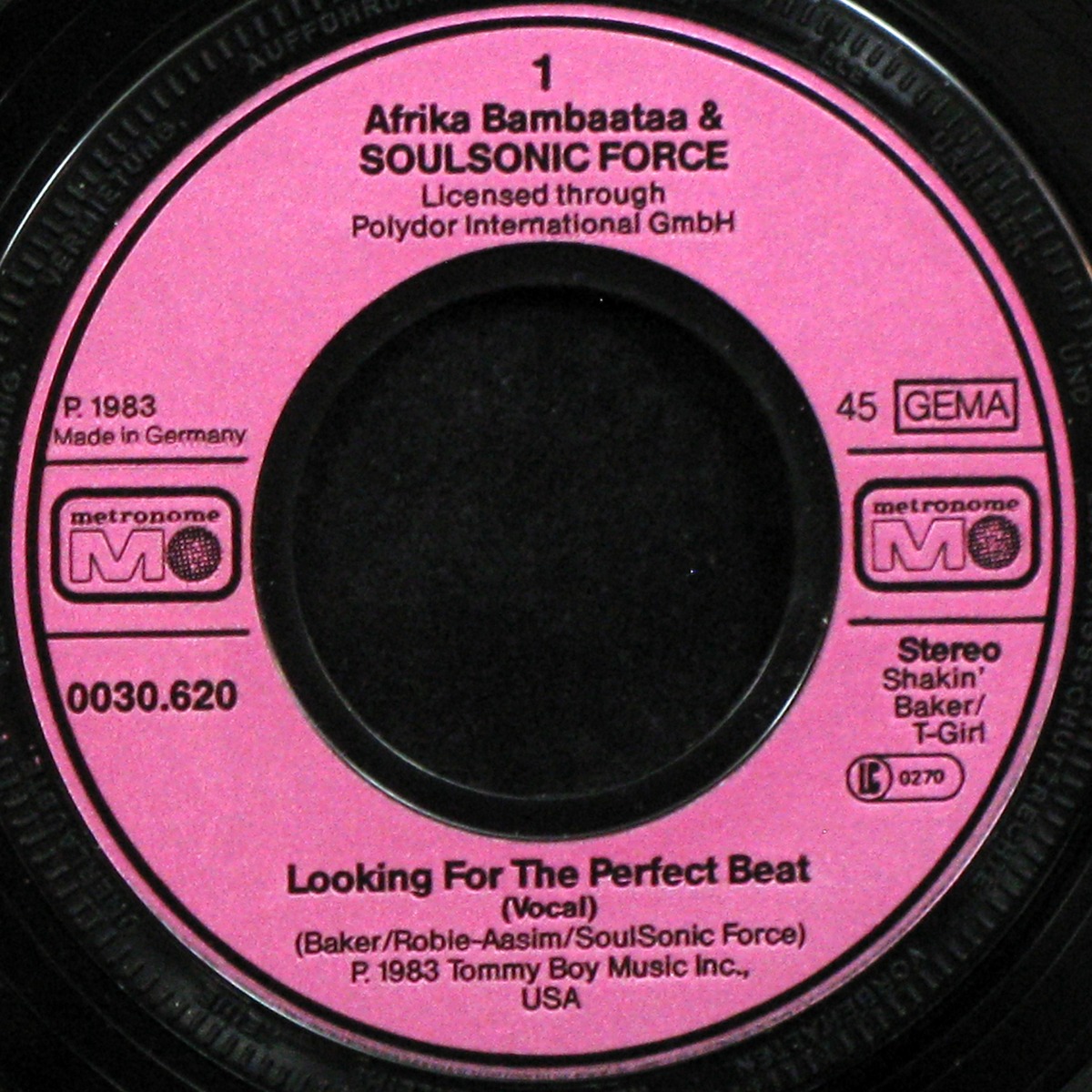 LP Afrika Bambaata & Soulsonic Force — Looking For The Perfect Beat (single) фото 3