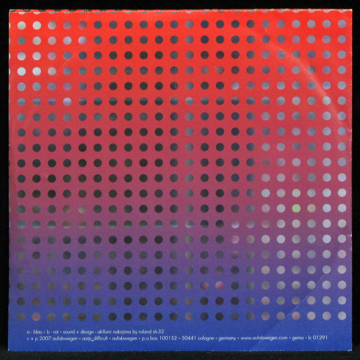LP Aube — Blau+Rot (coloured vinyl, single) фото 2
