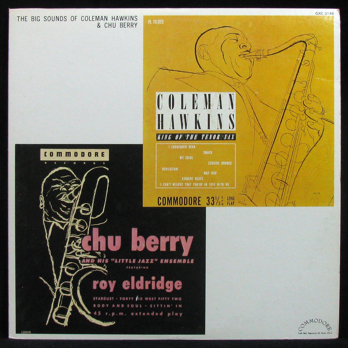 LP Coleman Hawkins & Chu Berry — Big Sounds Of Coleman Hawkins & Chu Berry фото