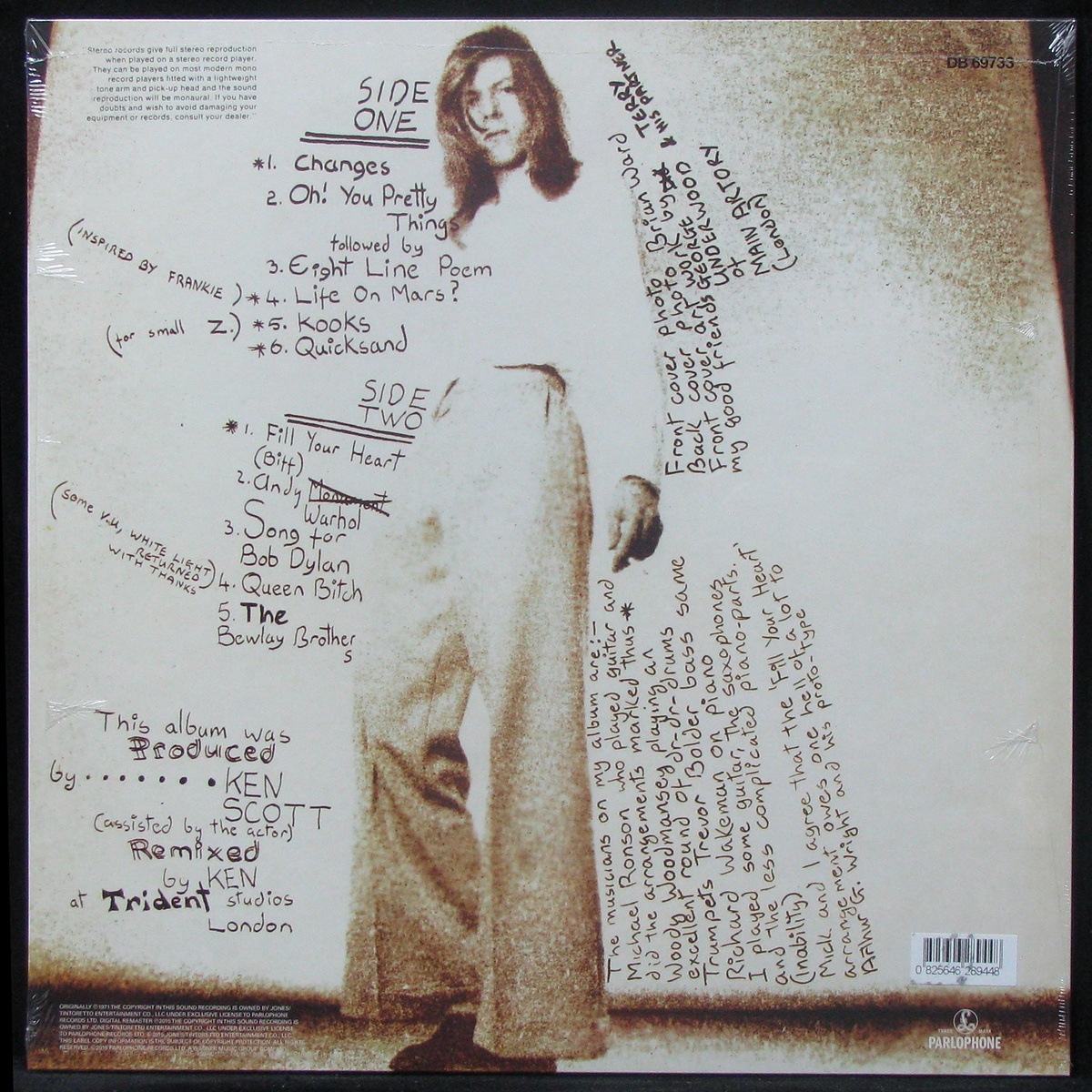 LP David Bowie — Hunky Dory фото 2