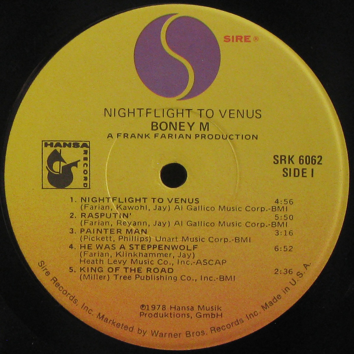 LP Boney M — Nightflight To Venus фото 3