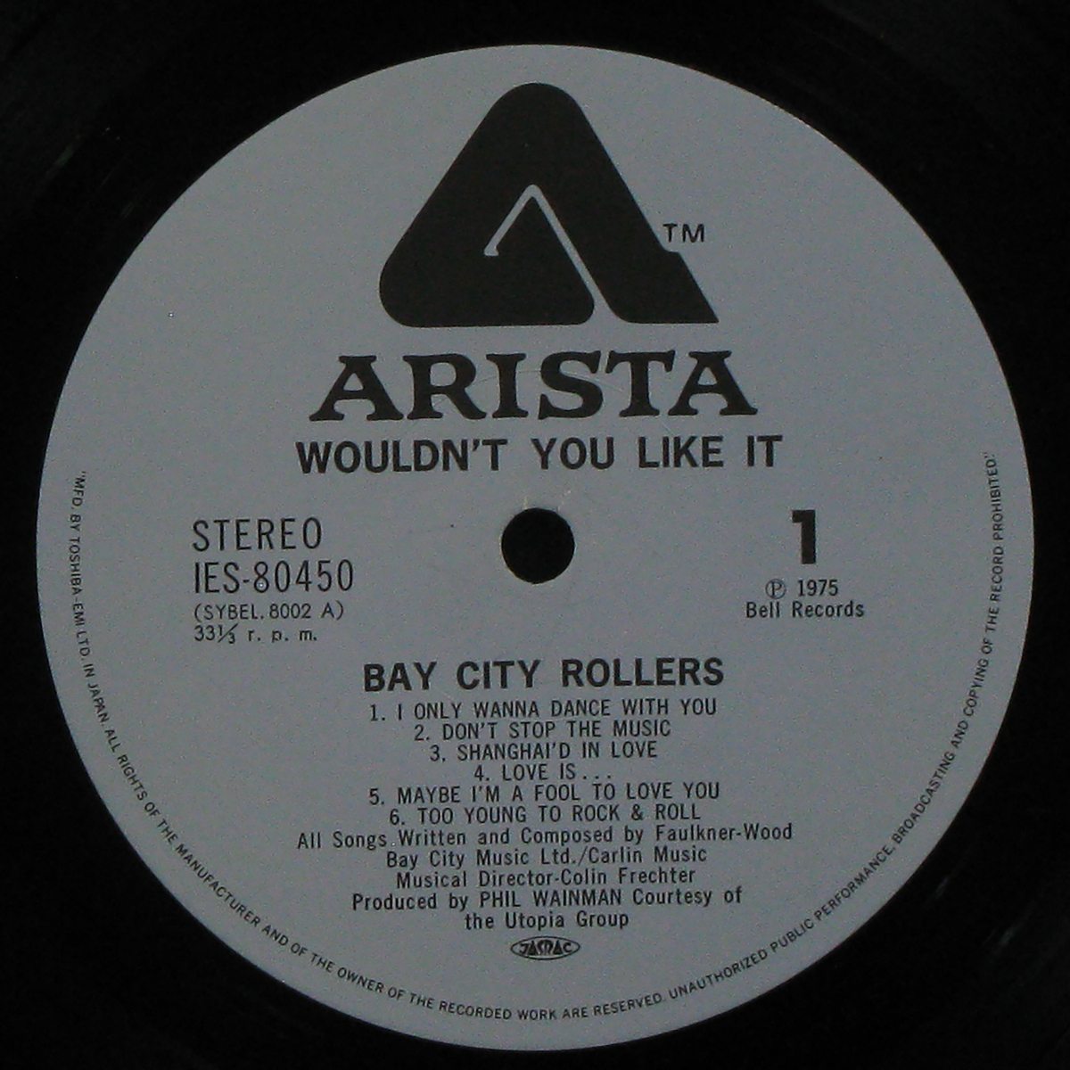 LP Bay City Rollers — Wouldn't You Like It? фото 2