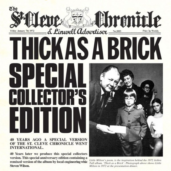 CD Jetro Tull — Thick As A Brick (CD + DVD) фото