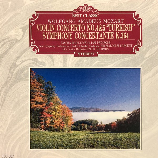 Jascha Heifetz - Mozart: Violin Conserto No.4