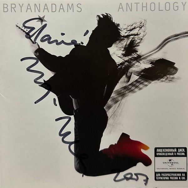 CD Bryan Adams — Anthology (2CD, + autograph) фото