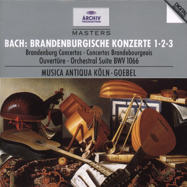 CD Reinhard Goebel — Bach: Brandenburgische Konzerte 1 - 2 - 3 фото