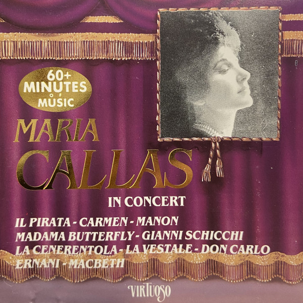 CD Maria Callas — Maria Callas In Concert фото