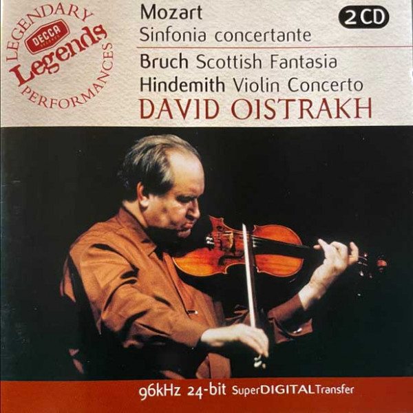 CD David Oistrach — Mozart: Sinfonia Concertante / Scottish Fantasia / Violin Concerto фото