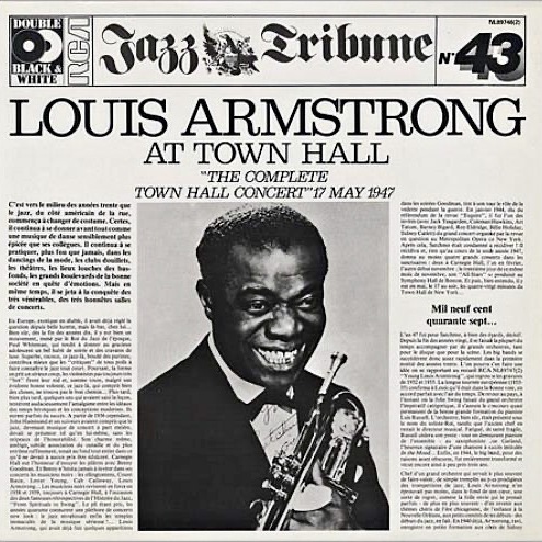 CD Louis Armstrong — Louis Armstrong At Town Hall 'The Complete Town Hall Concert' 17 May 1947 Vol. 3/4 фото