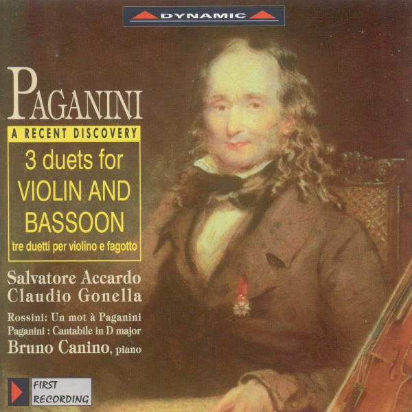 CD Salvatore Accardo / Bruno Canino — Paganini: Three Duets For Violin And Bassoon фото