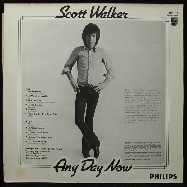 LP Scott Walker — Any Day Now фото 2