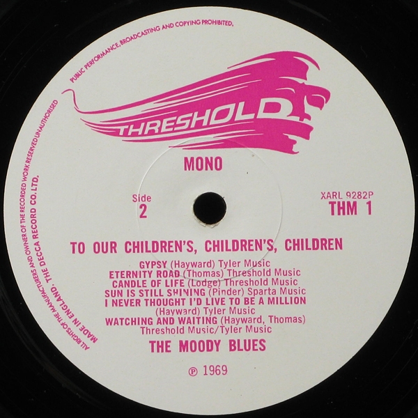 LP Moody Blues — To Our Children's Children's Children (mono) фото 6