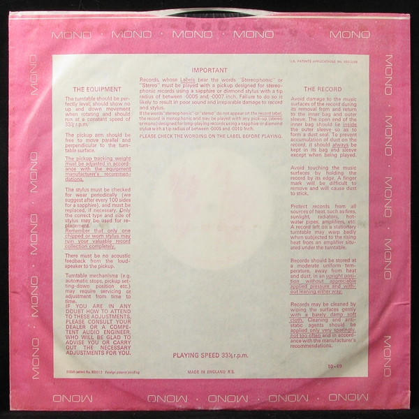 LP Moody Blues — To Our Children's Children's Children (mono) фото 7