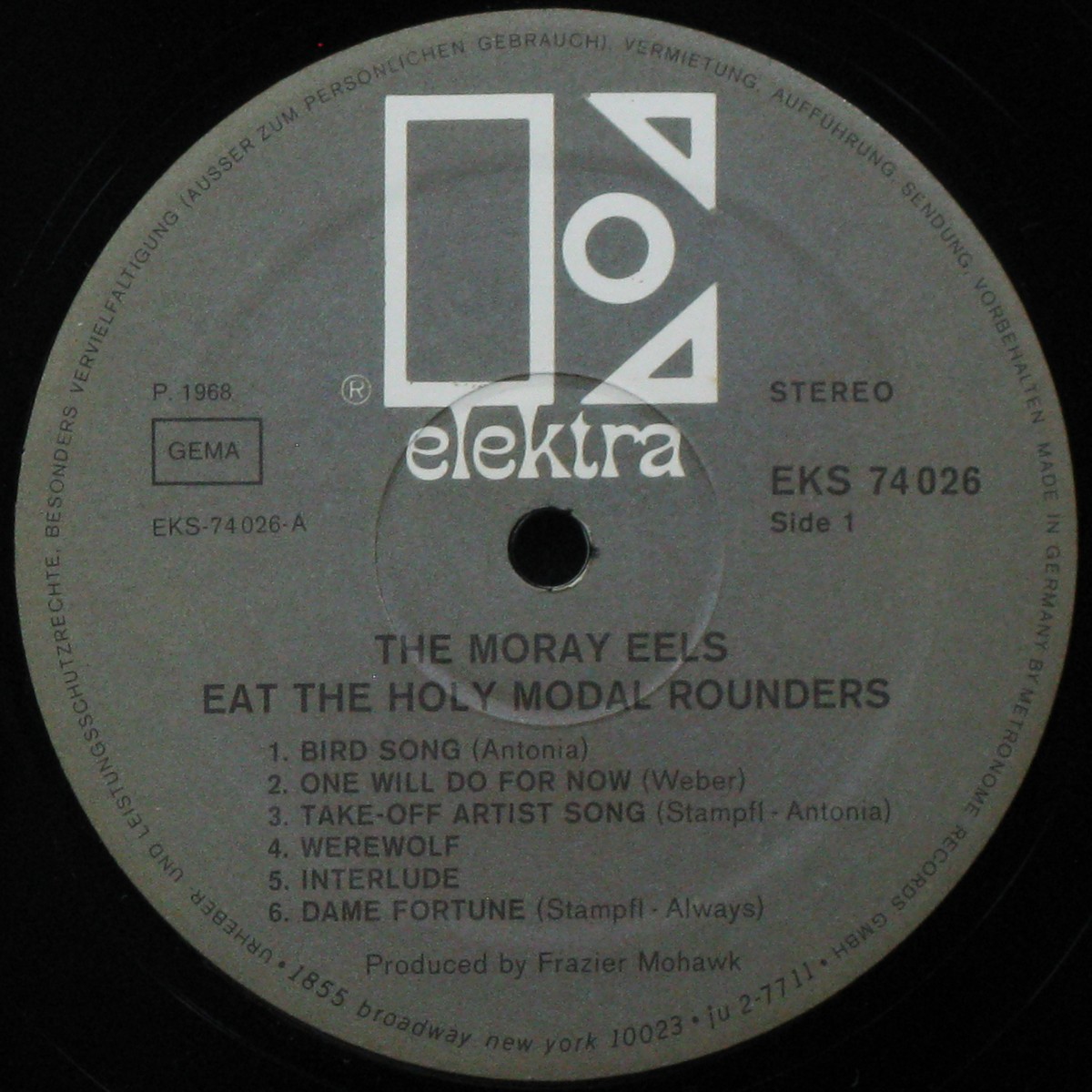 LP Holy Modal Rounders — Moray Eels Eat The Holy Modal Rounders фото 3