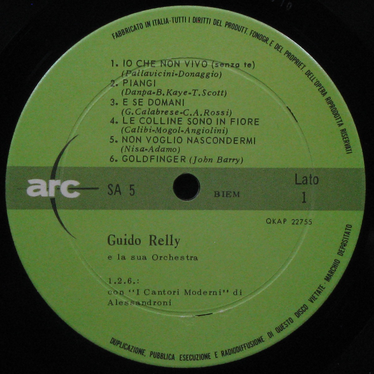 LP Guido Relly — Successi '65 фото 3