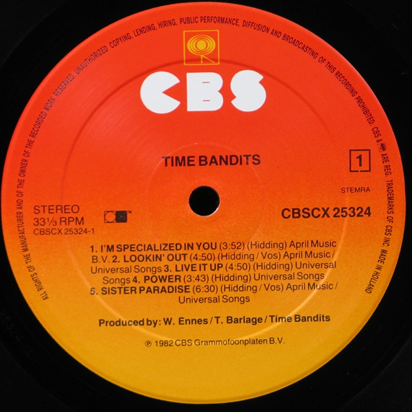 LP Time Bandits — Time Bandits фото 2