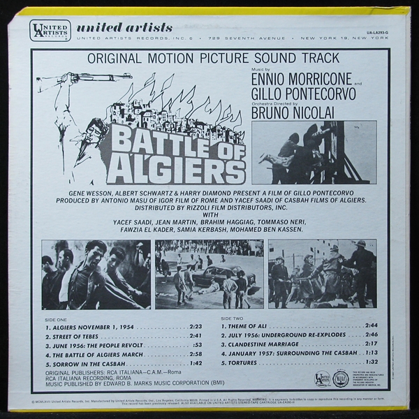 LP Ennio Morricone — Battle Of Algiers фото 2