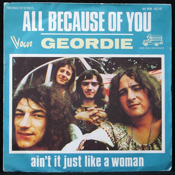LP Geordie — All Because Of You (single) фото