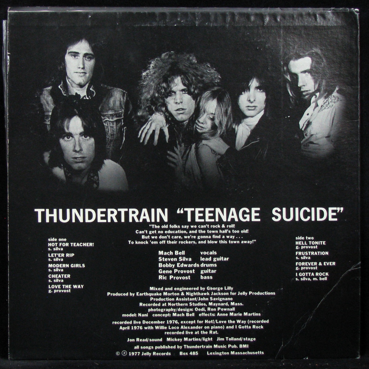 LP Thundertrain — Teenage Suicide (+ poster) фото 2